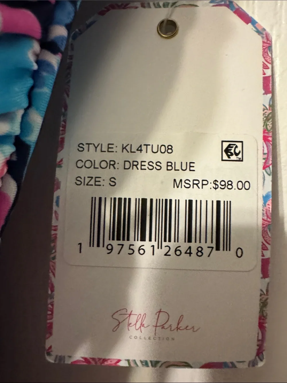 Kids Floral One-Piece Swimsuit in Navy, Blue & Pink